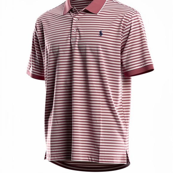 Polo Ralph Lauren Other - Polo by Ralph Lauren Maroon & White Striped Polo Shirt - XXL men's
